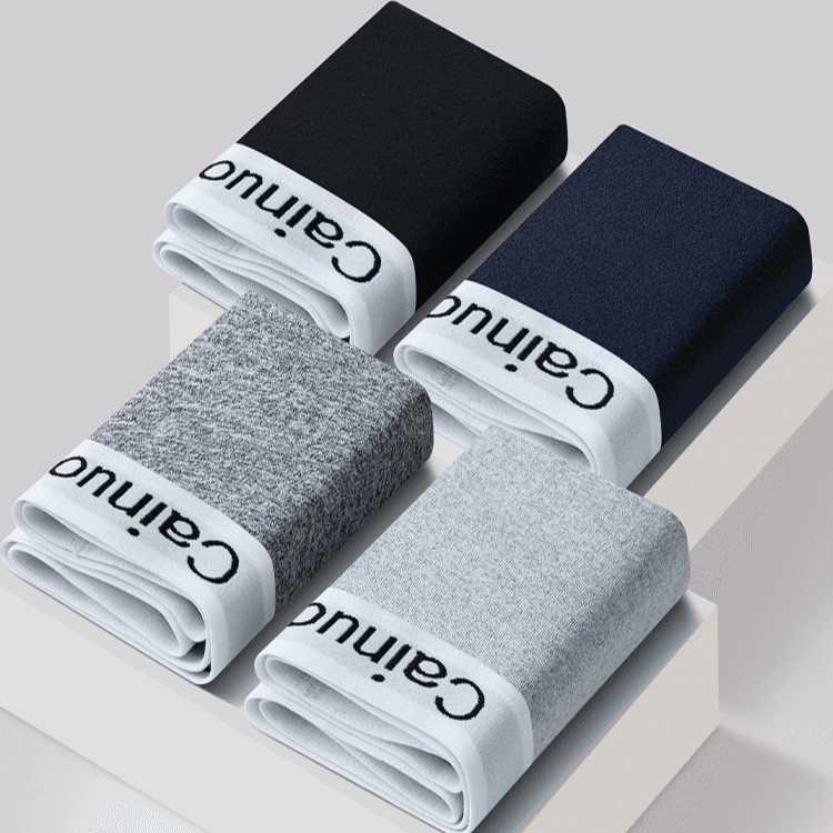 Young Men's Underwear Men's Mid Waist Flat Angle Pants Men's Styles Antibacterial And Breathable Four Cornered Underwear