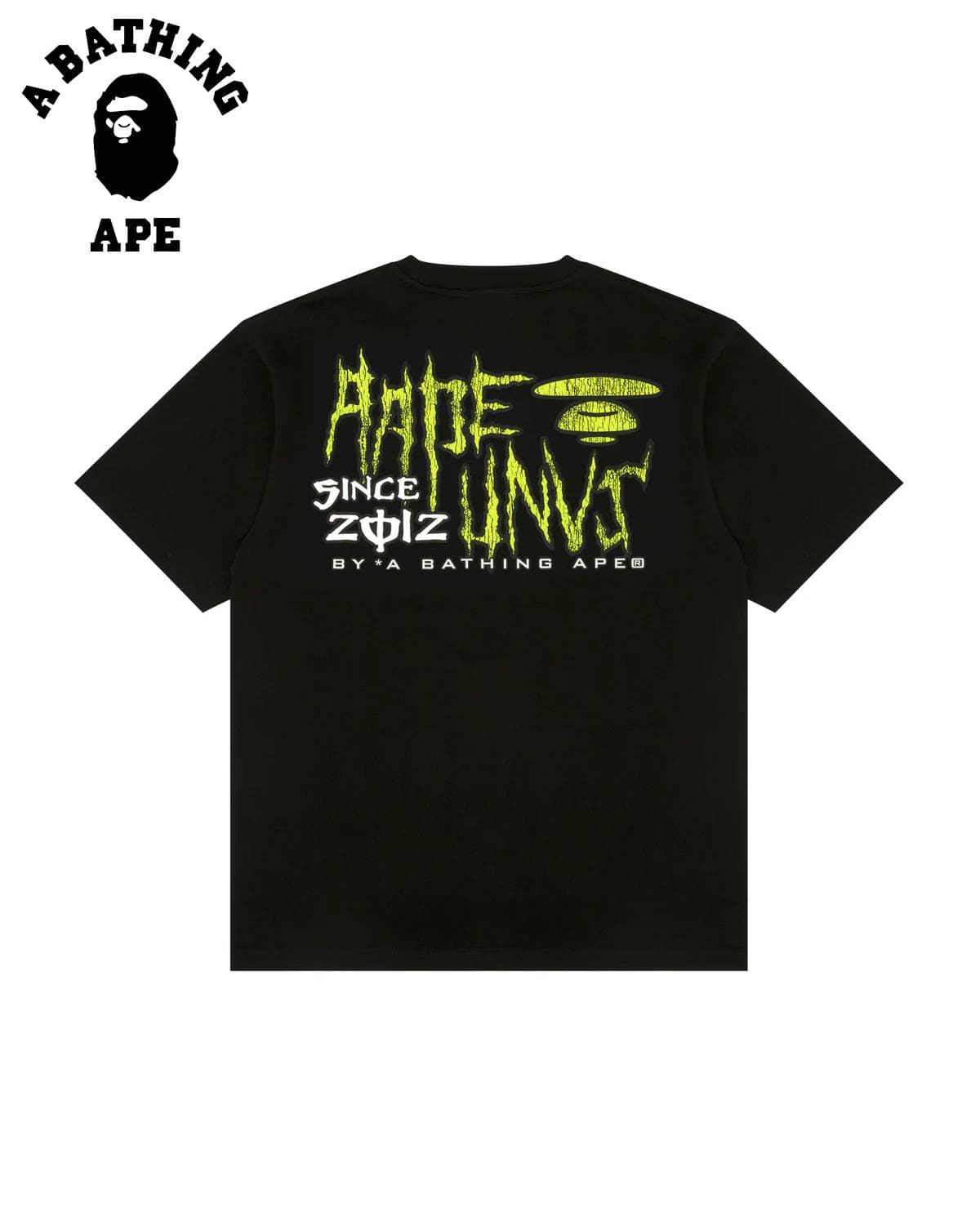 A BATHING APE BAPE-Energy Printed Short Sleeved T-shirt Made Of Pure Cotton Fabric For Both Men And Women