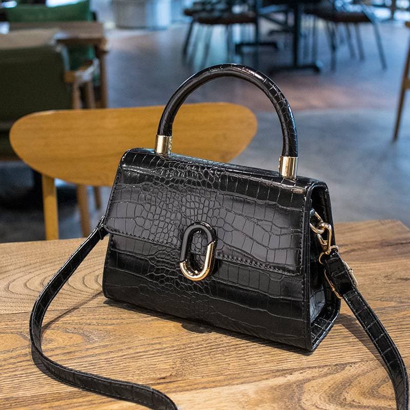 Hot designer crossbody bag, small square bag, hand bag, hand bag, shoulder bag, women's crocodile print bag