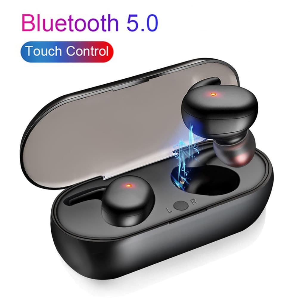 Écouteurs sans fil Bluetooth 5.0 TWS, casque antibruit, étanche, avec microphone, pour iPhone, Samsung, Huawei