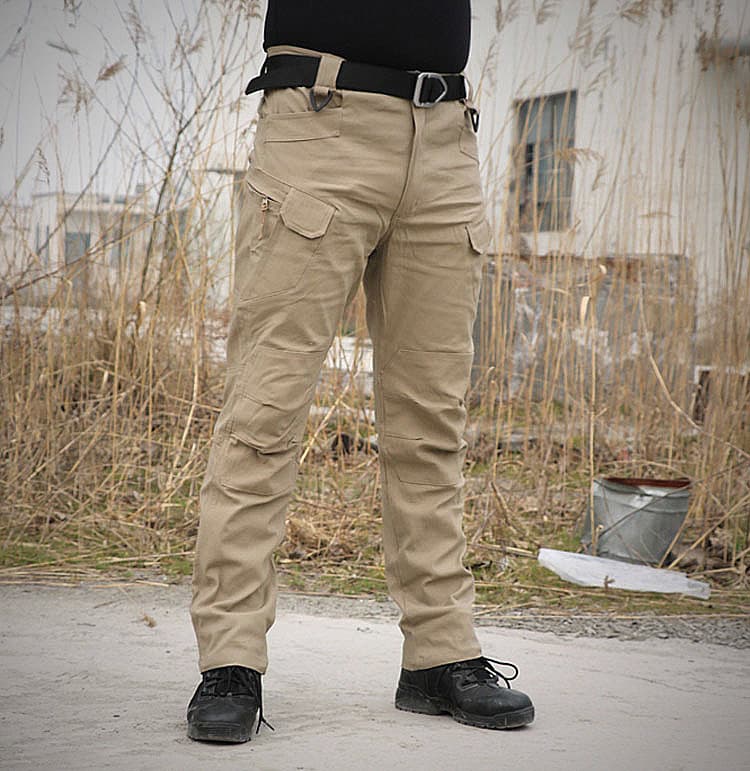 Man's Clothing 2024 New Tactical Pants Men's Overalls Multi-Bag Pants Plaid Drill Pants Commuting Pants