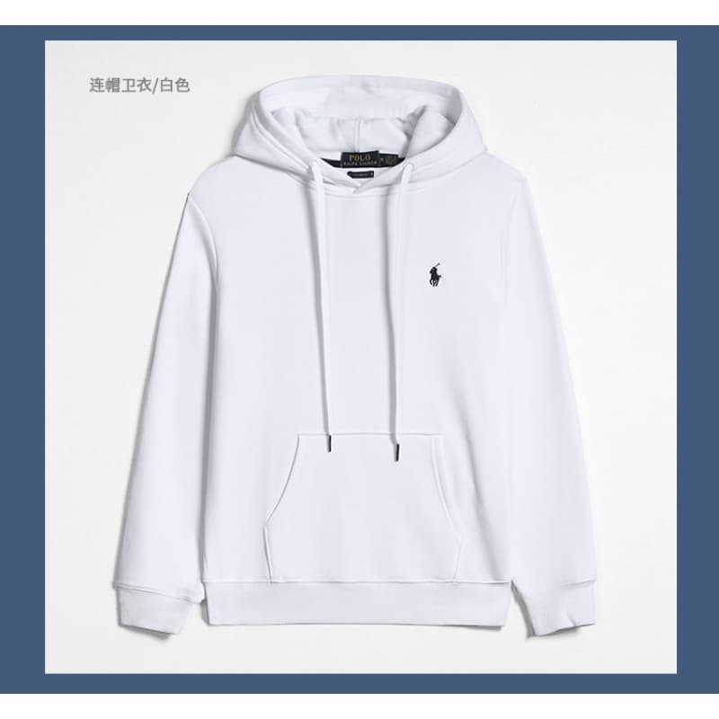 Sweat à capuche décontracté à fermeture éclair et logo poney brodé pour homme de la marque tendance Polo Paul de Laf RL