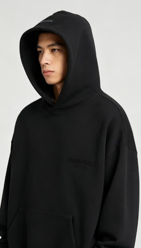 Ensemble sweat à capuche et pantalon de jogging Essentials à imprimé lettres, tenue décontractée oversize 2 pièces