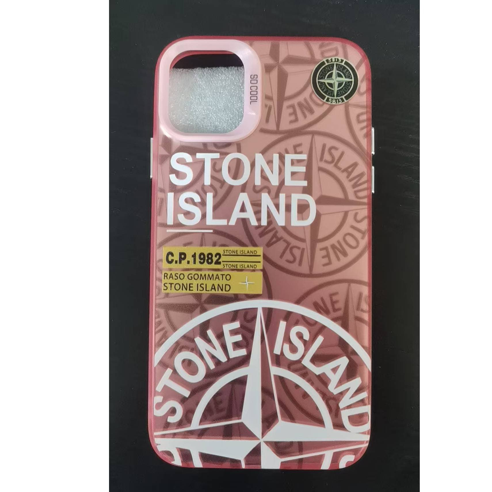 Étui de téléphone portable tendance pour iPhone 16Promax Label16 Couleur Argent IMD