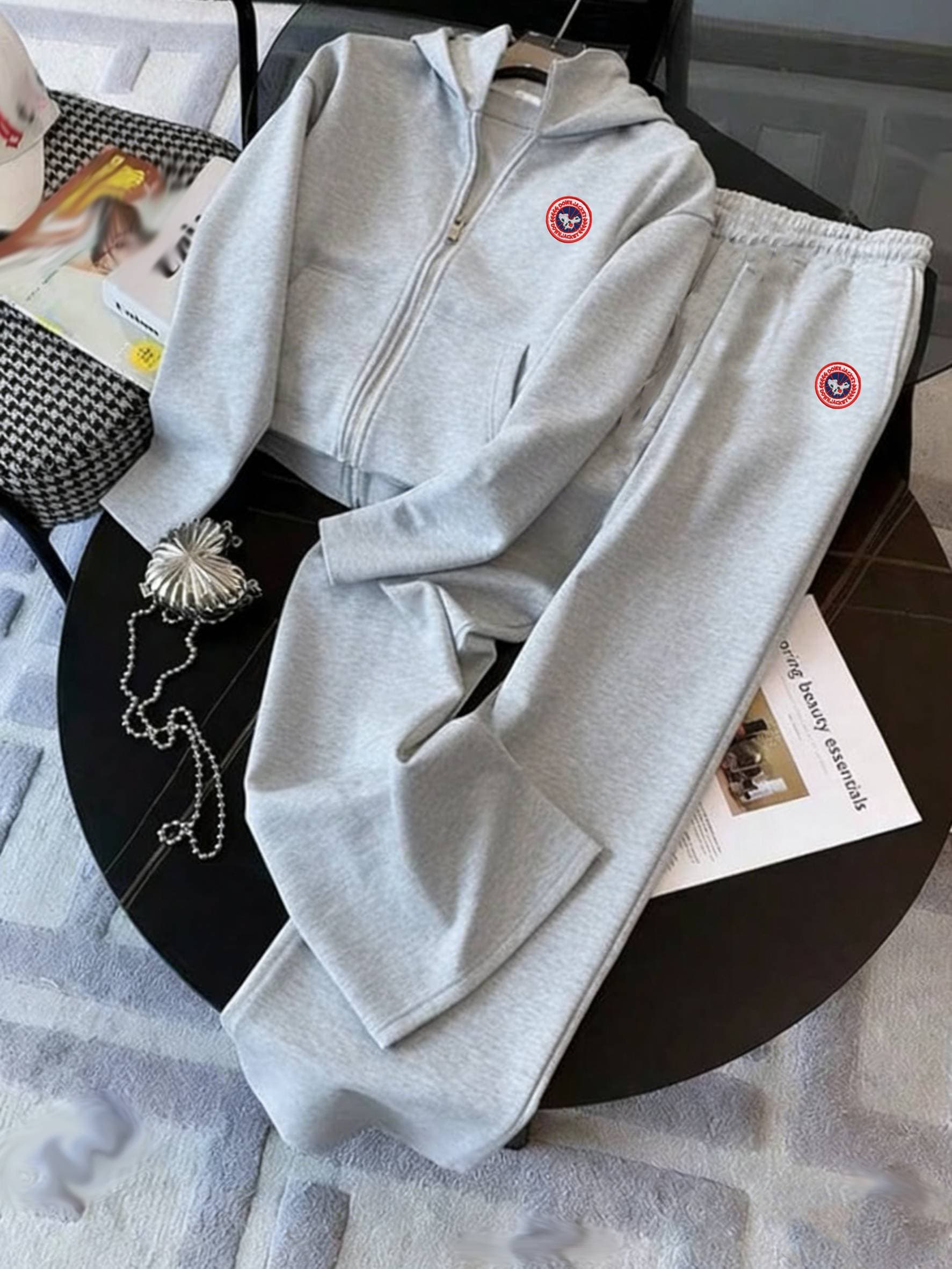 Women's Clothing Unisex Printed Hoodie Two-piece Set, Trendy Street Style. 2026