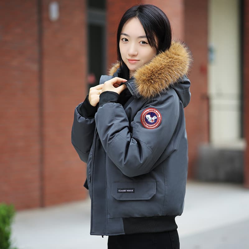 Doudoune d'hiver pour femme, combinaison de vol, veste courte, coupe-vent, chaude, épaisse, parka, tendance.
