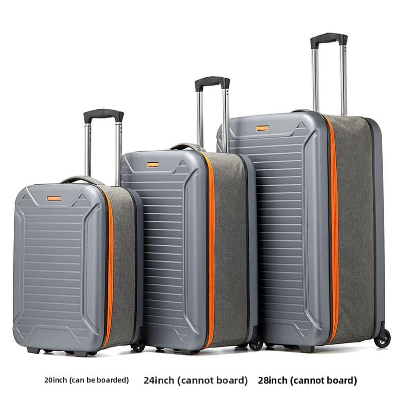 Luggage New Folding Suitcase, Multi Functional Design, Foldable Trolley Case, 20 Inch Carry On Business Combination Lock Case