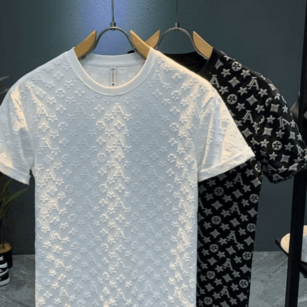 T-shirt à manches courtes et col rond pour homme, nouvelle tendance d'été, imprimé de marque tendance, ample et décontracté