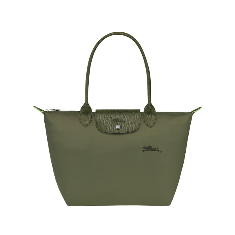 Long Champ Le Pliage Vert M Sac Femme Sac à Main Épaule Moyen Dumpling Bun