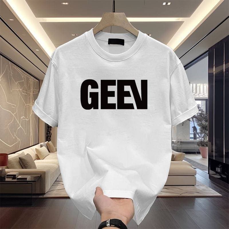 2025 Summer Loose Men And Women Pullover 100% Cotton Short Sleeve T-shirt