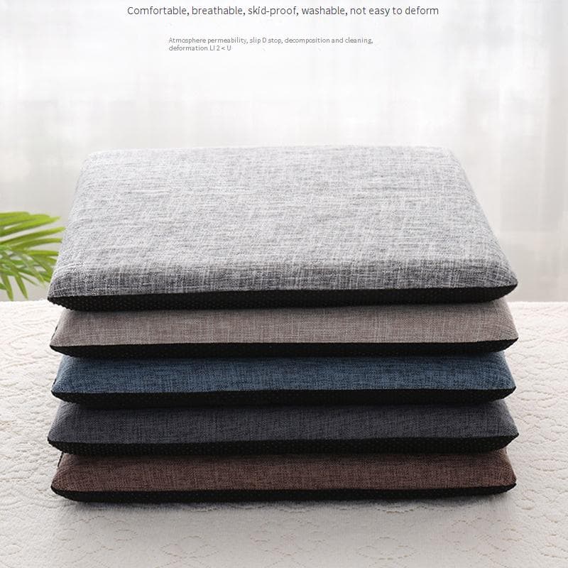 Seat Cushion Solid Color Dining Chair Cushion Thickened Office Waist Chair Cushion Student Fart Cushion