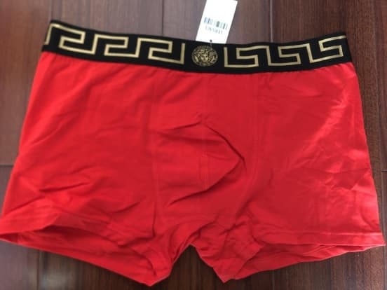 Étiquette à suspendre en forme de tête humaine pour sous-vêtements en pur coton pour hommes, marque tendance