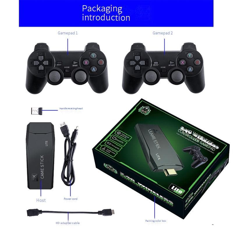 Video Game Consoles Home TV Game Console New HD 4K Wireless Handle Joystick Double Classic Nostalgic Street Fighter King Of Fighters
