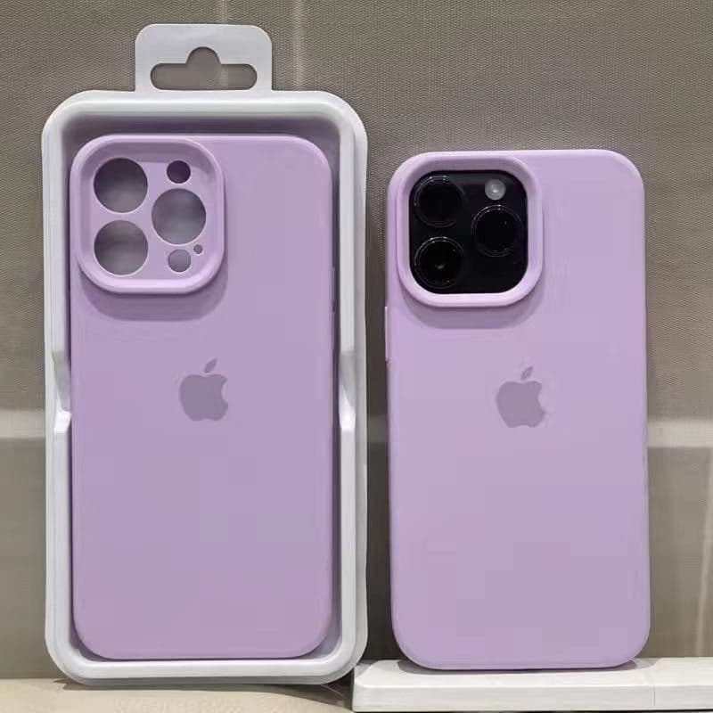 Coque en silicone solide pour iPhone 15 Pro Max, couleur liquide, avec étiquette 14 Pro, 13 Premium, 12 (pack complet)
