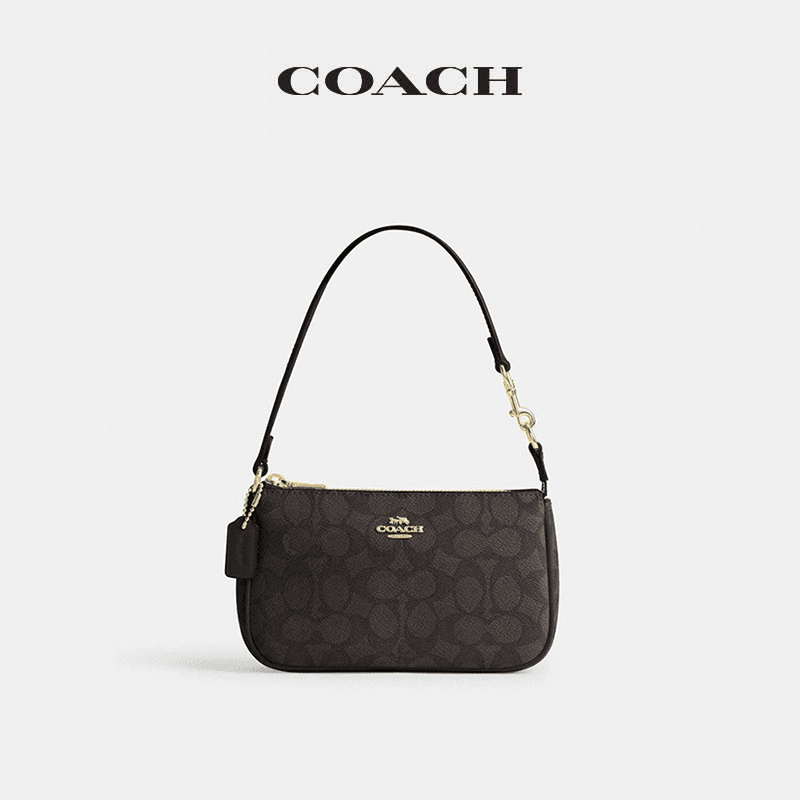 Coach Nolita Small Shoulder Bag For Women - Dark Brown
