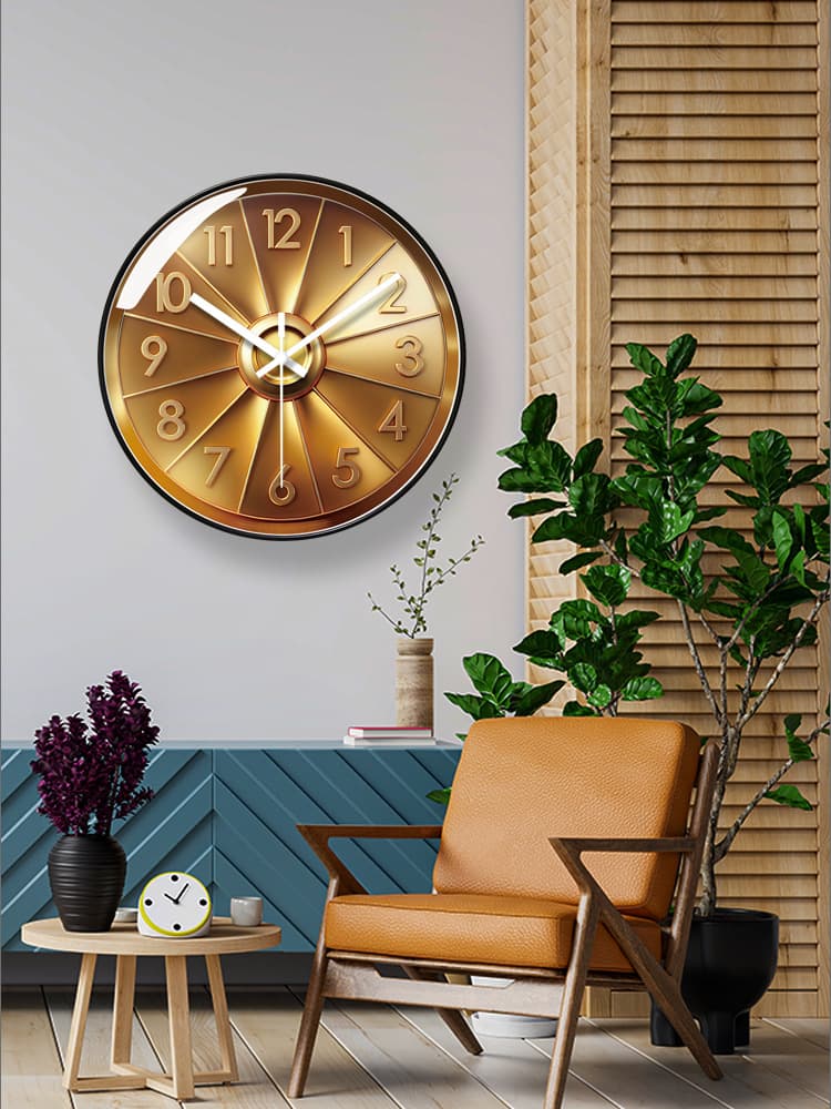 Yipula 7132 Silent Living Room Nordic Home New Model Simple Modern Sweep Second Wall Clock