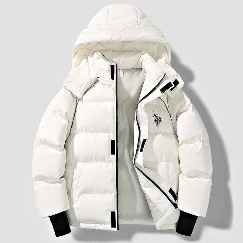 Nouvelle doudoune d'hiver chaude et ample à capuche, style rétro, unisexe, élégante et épaisse.