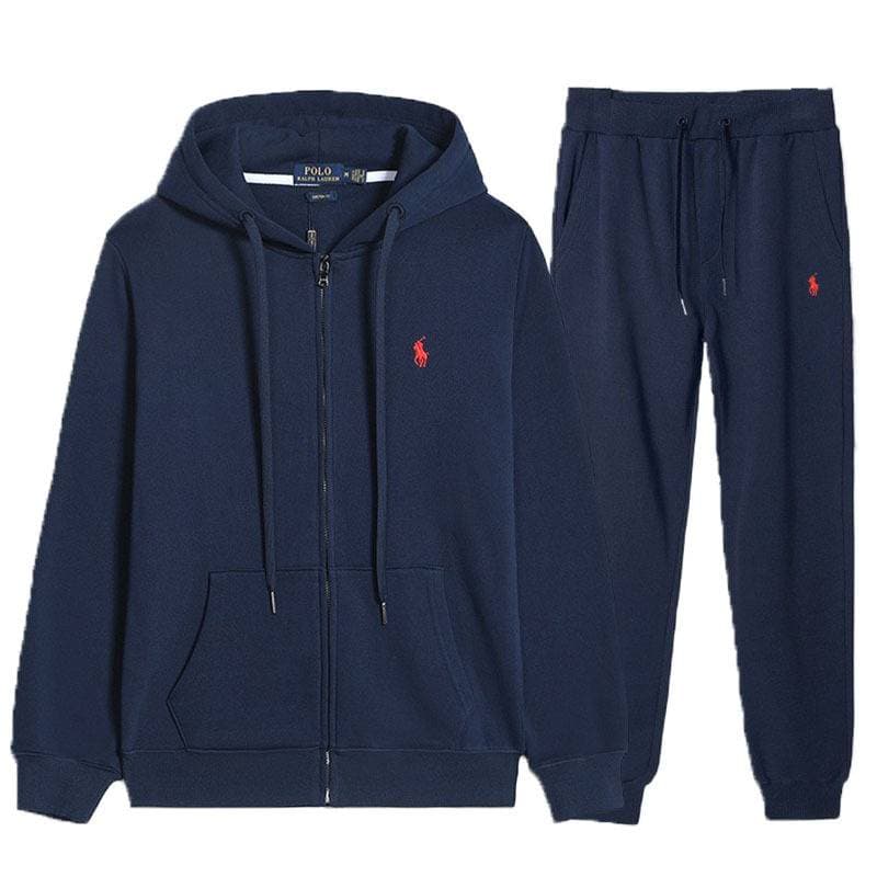 Ensemble sweat-shirt à capuche tendance pour homme, nouvelle veste zippée automne-hiver, vêtements de sport décontractés