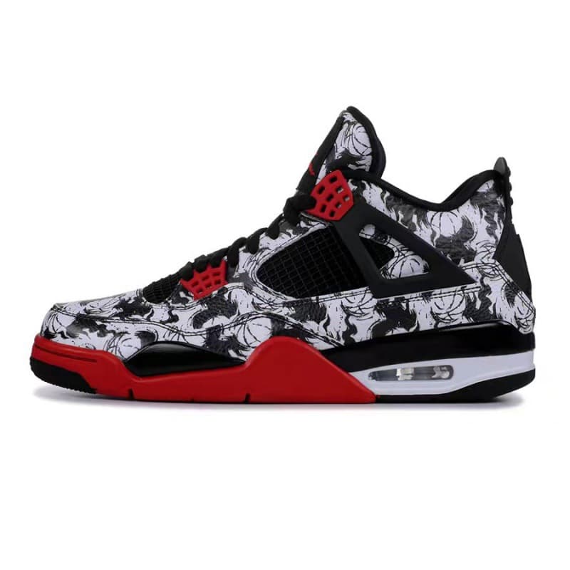 Qiao Red Blue Mandarin Duck White Oreo 4 Basketball 3 Nouvelles chaussures