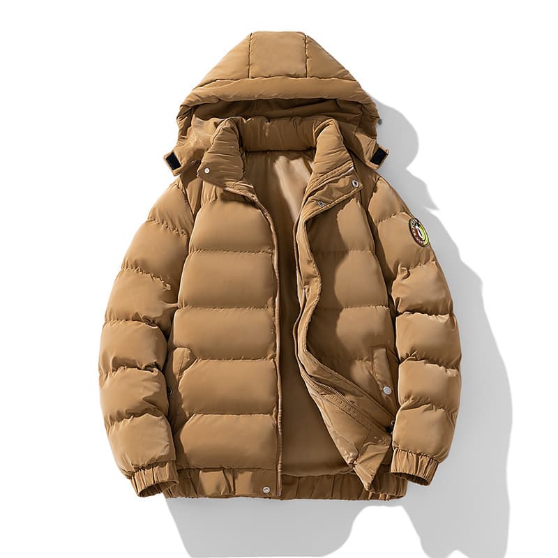 Men's Clothing Thickened cotton coat men's light cotton coat loose hooded warm cotton coat