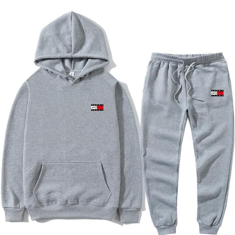 Ensemble 2 pièces de pull à capuche pour hommes, costume de sport décontracté imprimé, souhait transfrontalier européen et américain d'automne