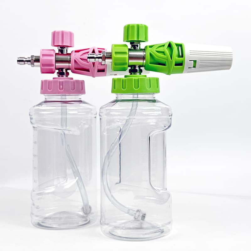 New Alloy Electroplated Large Mouth High Pressure Car Washer PA Foam Taizhou Jug Fan-shaped Quick Plug