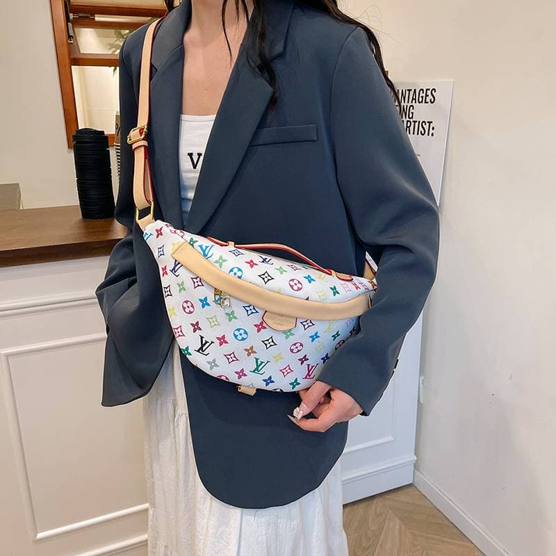 Sac bandoulière/sac de poitrine de haute qualité pour hommes et femmes, grande capacité