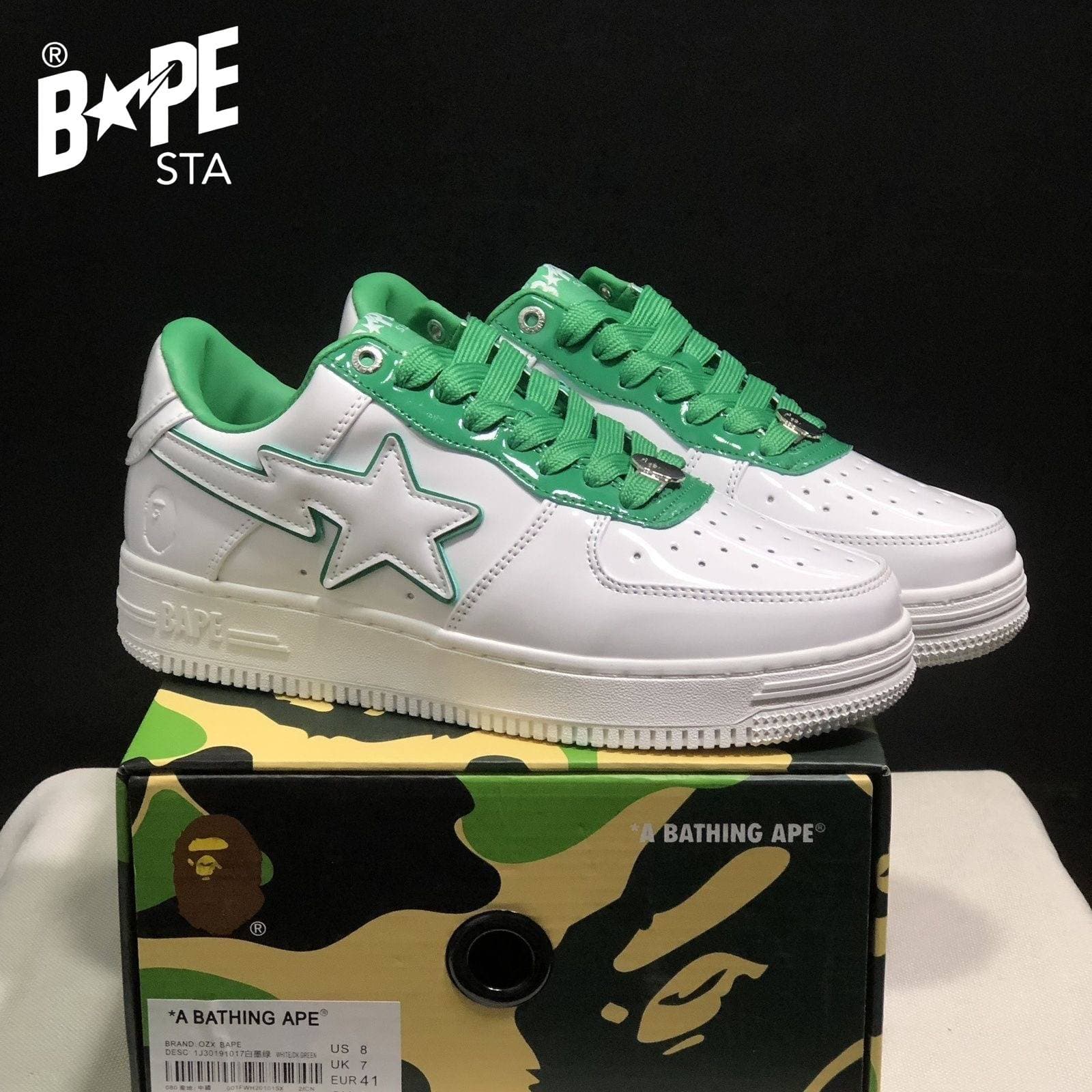 Chaussures de planche classiques Marvel en cuir laqué A BATHING-APE, chaussures de planche Air Force No.1 unisexes
