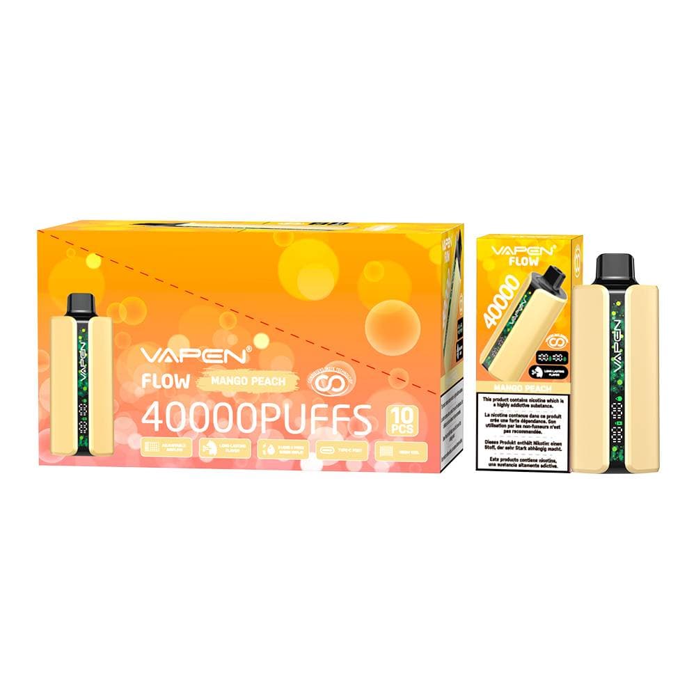 10 pièces 40000 bouffées VAPEN Flow 40K Vape Mesh Coil saveurs fruitées longue durée bouffée nouvelles saveurs e-cigarette Vapes Pod jetable