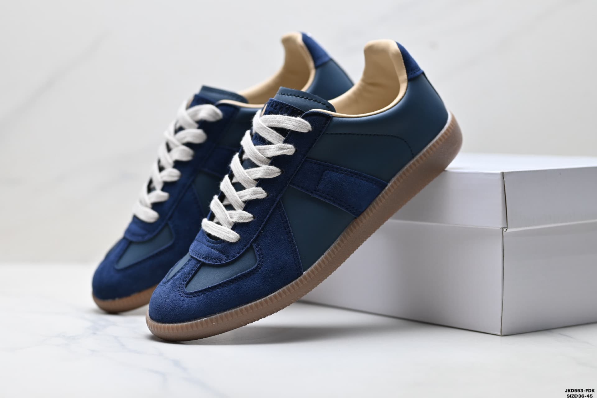 Baskets compensées basses en daim Maison Margiela Mason Margiela Replica