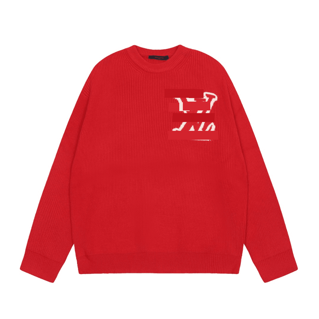 Pull-over polyvalent en jacquard avec lettres de la famille L, version haute, cross-border, automne et hiver 2024, pour hommes et femmes