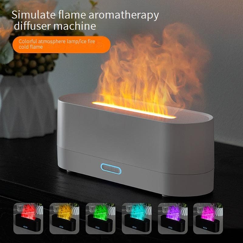 Diffuseur d'arômes et humidificateur à LED 7 couleurs avec port USB, fonctionnement silencieux, arrêt automatique, minuterie 8 h pour la maison, le bureau et le spa