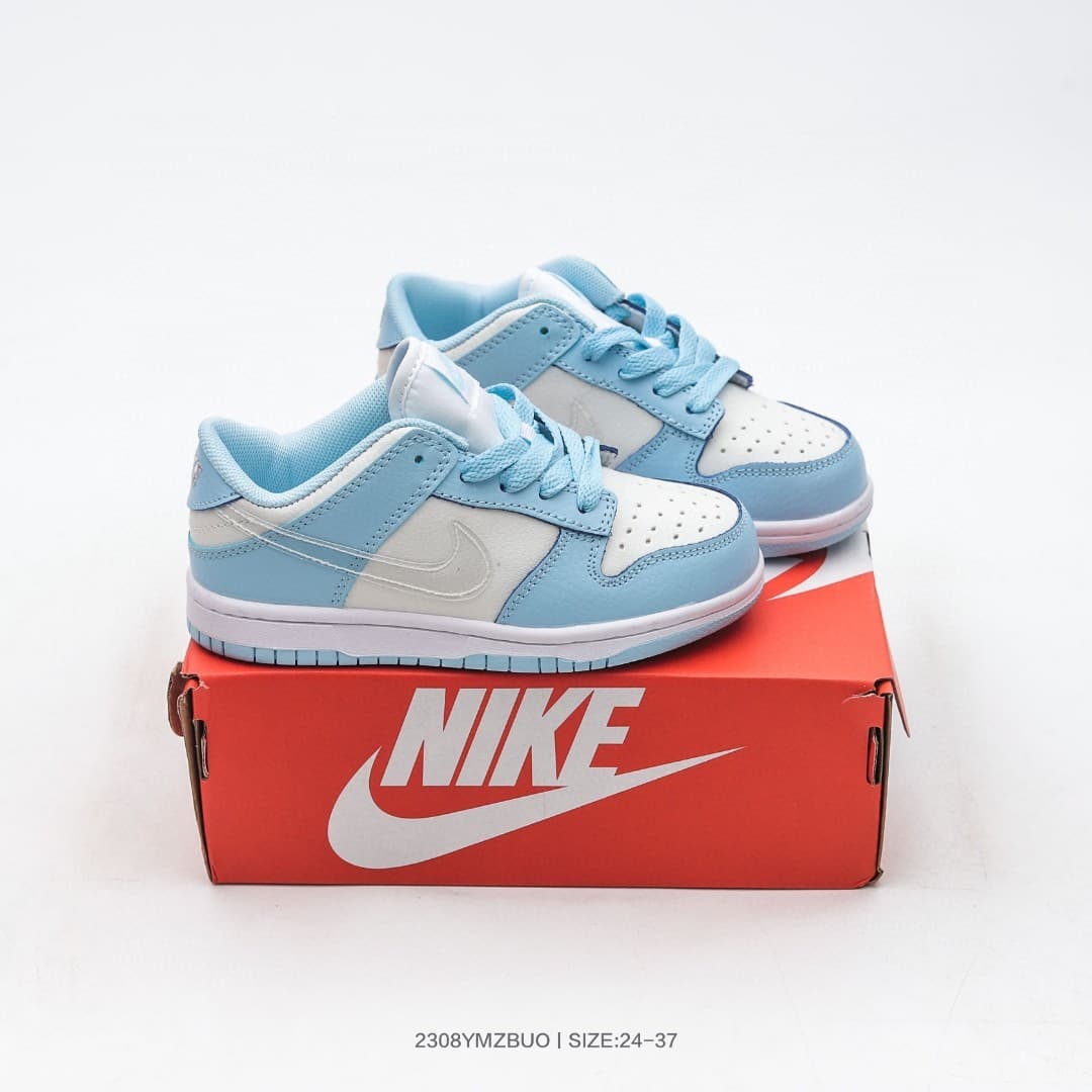 Nouvelle collaboration de chaussures basses pour enfants, chaussures de skate en cuir pour filles et garçons, chaussures décontractées pour étudi