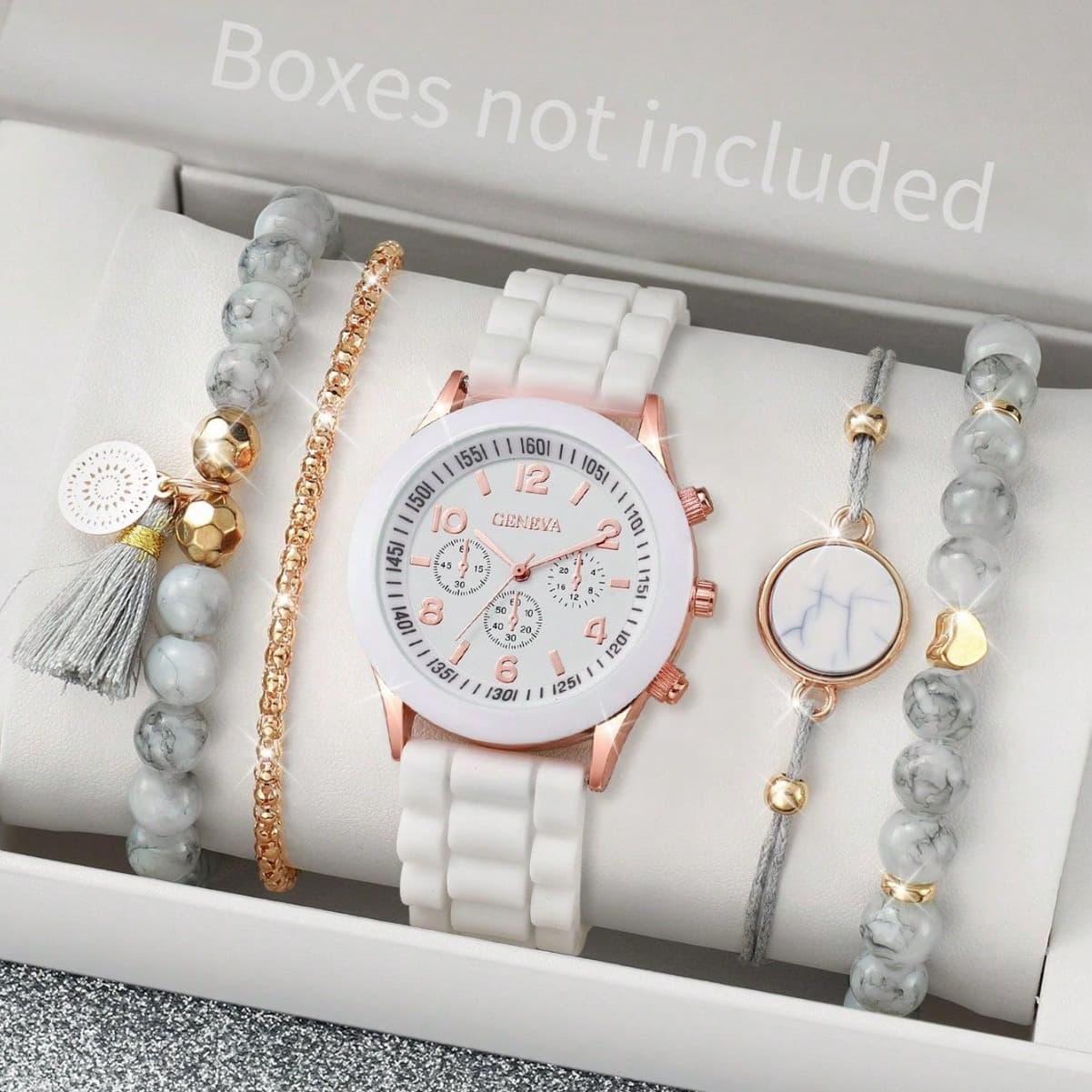 New Women's Korean-style High-end Sense Quartz Watch Simple Classic Silicone Strap Women's Watch Fashion suit