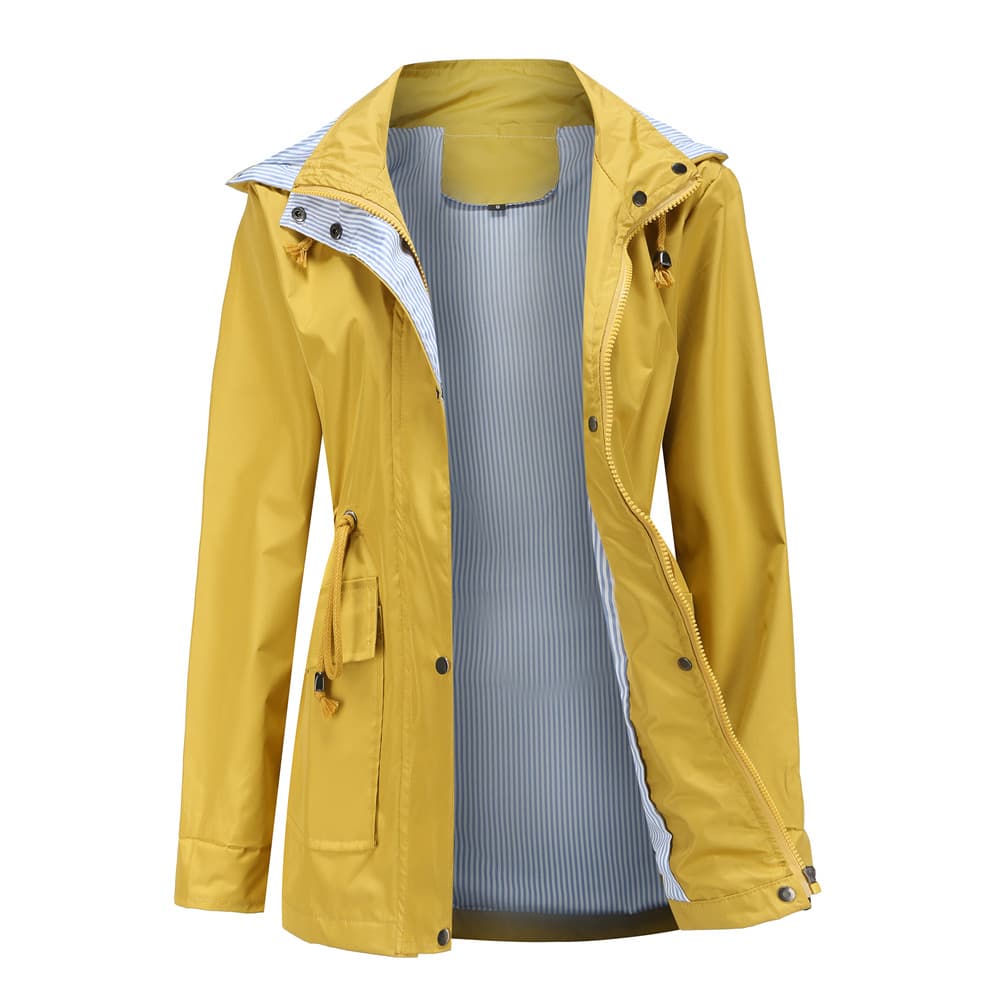 Women's Clothing new autumn and winter detachable hood windbreaker women women's clothing large size women's jacket raincoat