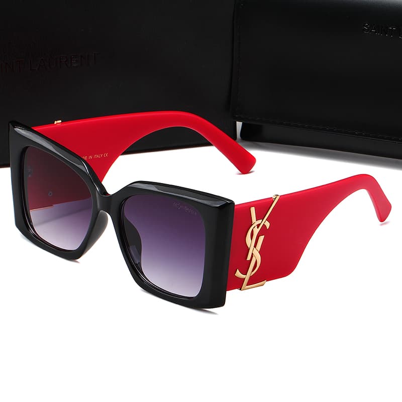 Lunettes de soleil unisexes à monture large et œil de chat, style vintage, tendance