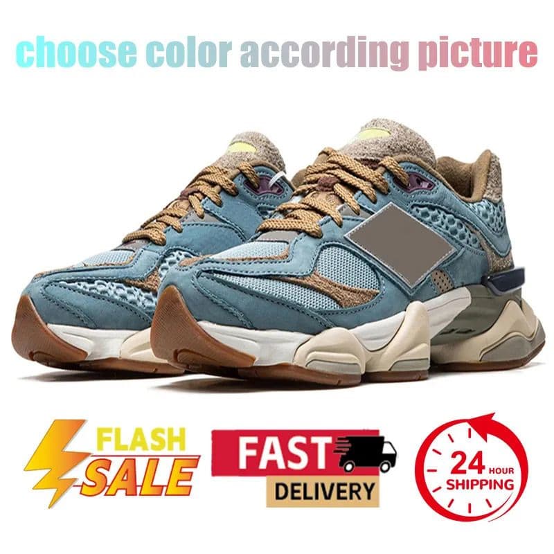 Chaussures de course New Balance 9060 Triple Black Blanc Bleu Rose Gris Marron Homme Femme Outdoor Trainers Baskets Pointures 36-46