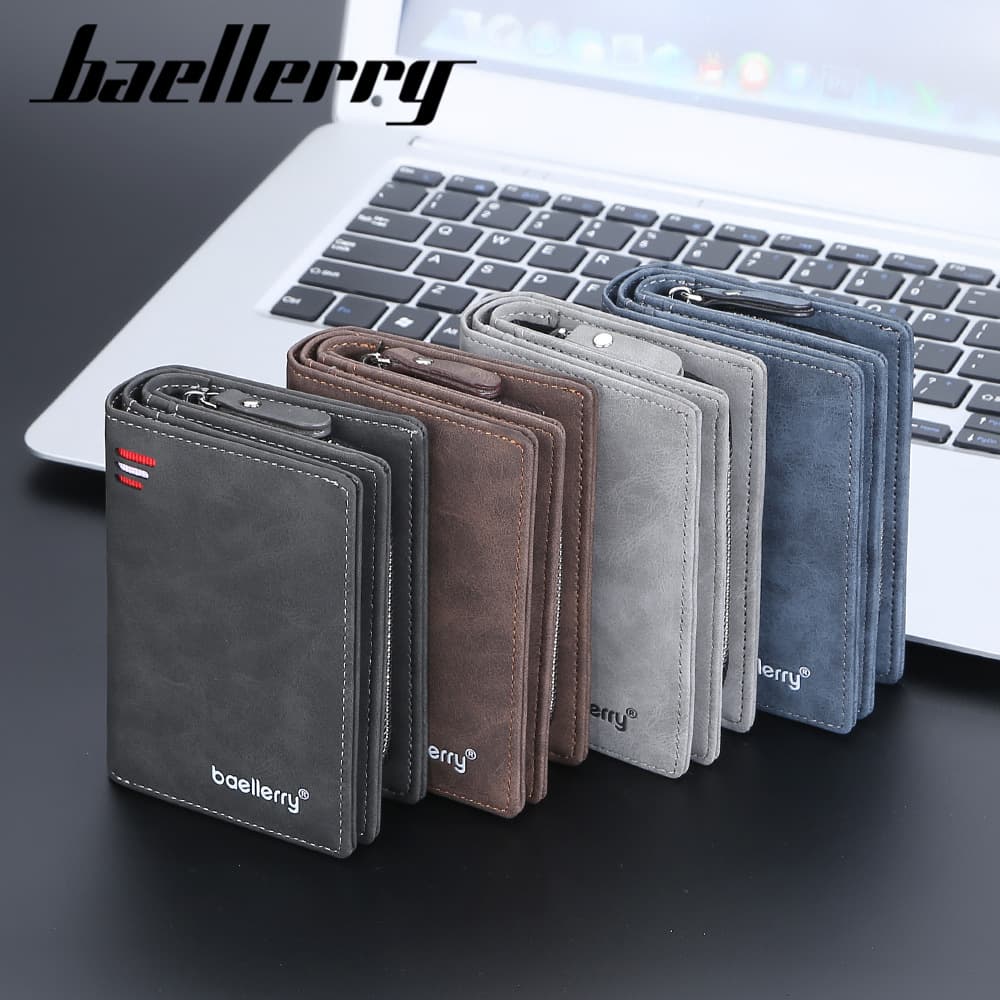 Large-capacity Wallet Men's New Matte Zipper Long Wallet Multi-card Slot Fashion Vertical Coin Purse Birthday Gift