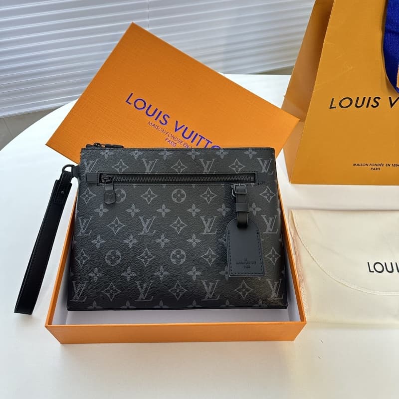 【Marque de luxe】【Cuir】 Pochette aérogramme classique à fleurs marron tendance – Coffret cadeau