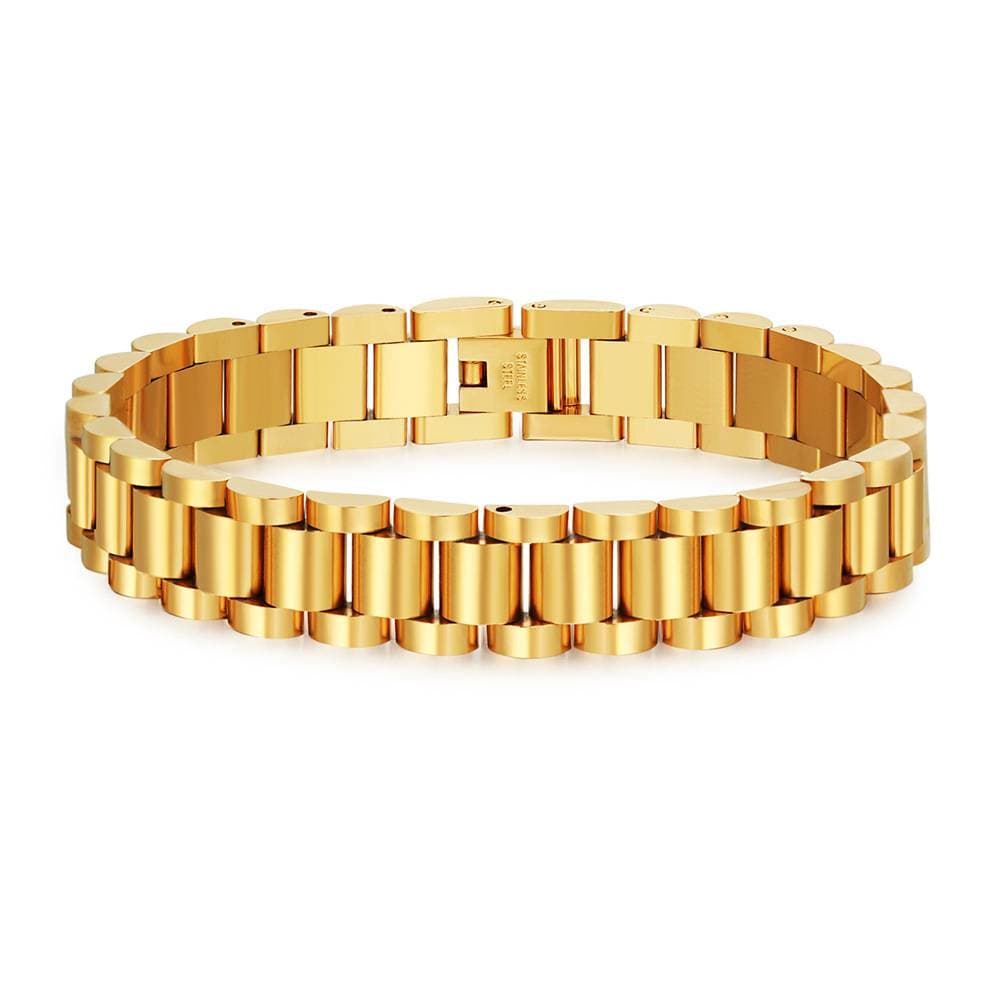 New Titanium Steel Chain Bracelet, High-end Men's And Women's Cuban Hip-hop Bracelet,bangle, Fashion Holiday Jewelry