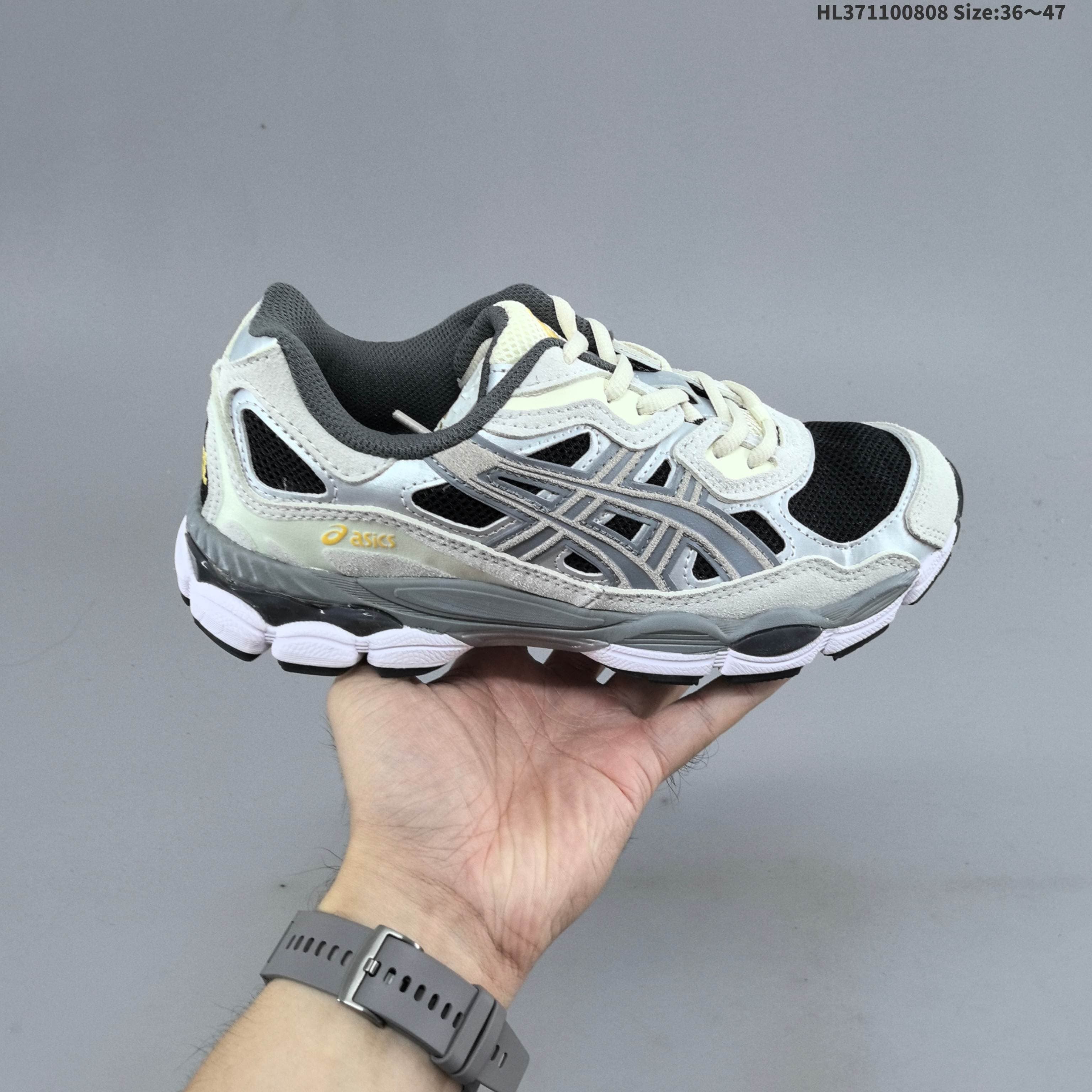 Chaussures de running Asics NYC Gels NYC Sneakers Cream Solar Power Pure Sier Outdoor Sneakers Sports Athleisure Trainers Fashion Daily Outfit 36-47