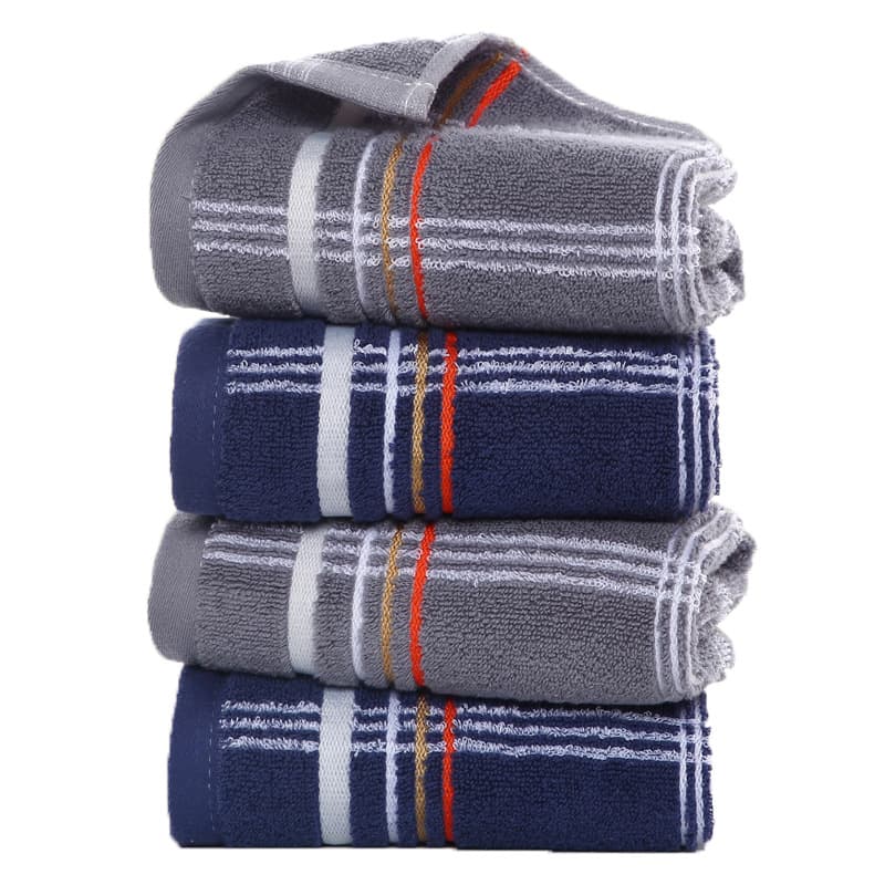 Pure Cotton Yarn-dyed Gift Towel Wholesale English Men's Household Commercial Super Facial Towel Hand Towel Custom Logo