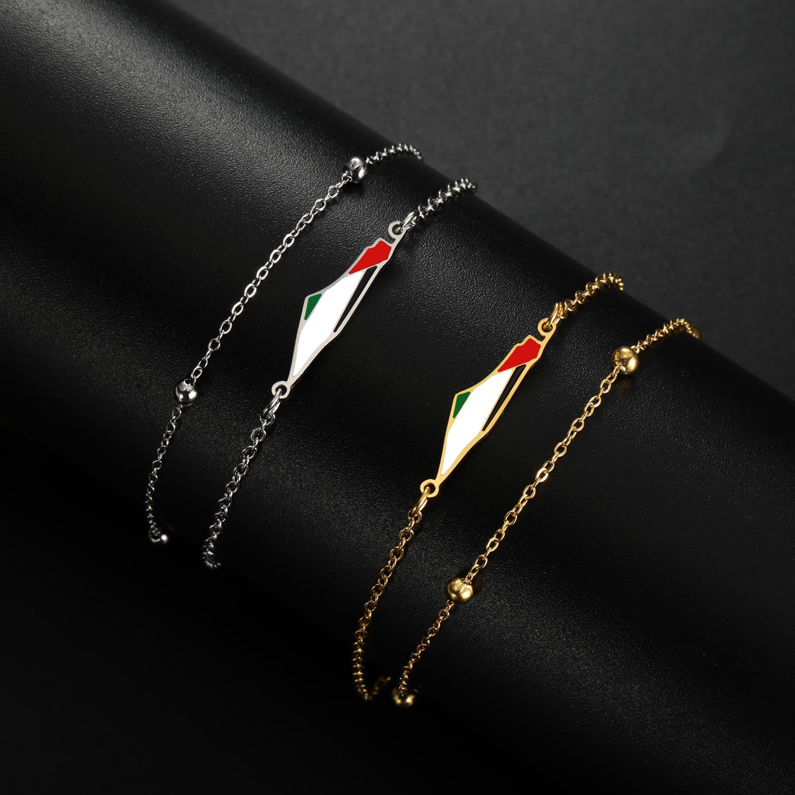 Palestine Map Bracelet Unisex Women Men Palestinian Jewellery Patriotic Bracelet Palestine Flags Jewellery