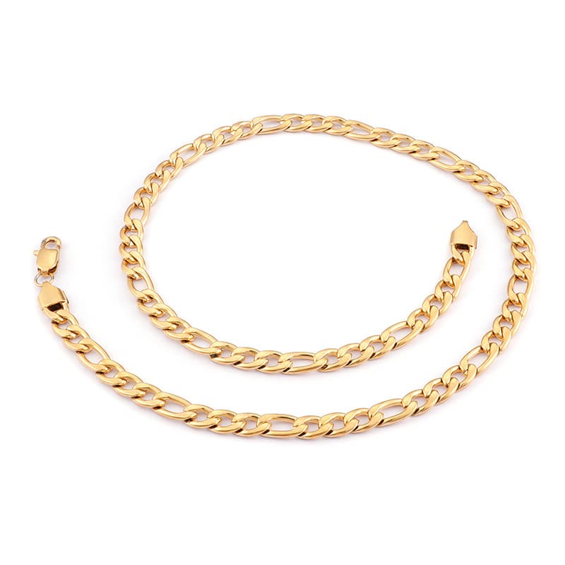 Men's Jewelry Hip Hop Titanium Steel NK Naked Chain Stainless Steel Long Necklace With Chain Jewelry