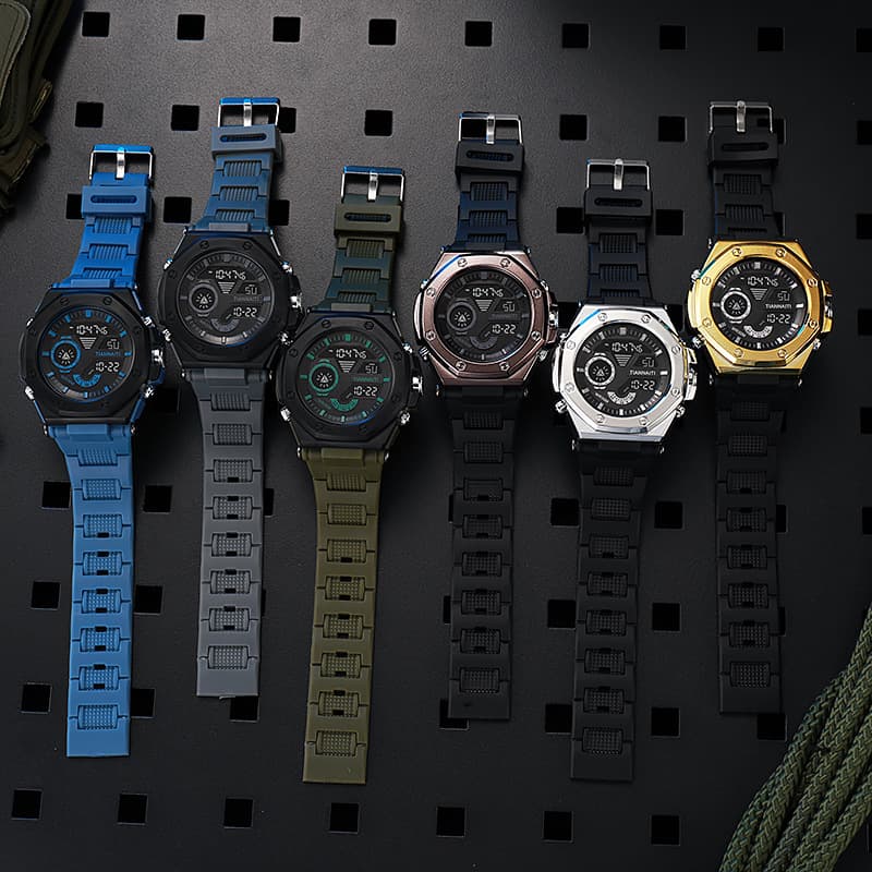 Trendy Personalized Electronic Watch For Teenagers Multifunctional Luminous Waterproof Wristwatch For Men And Women Outdoor Sports Student Watch
