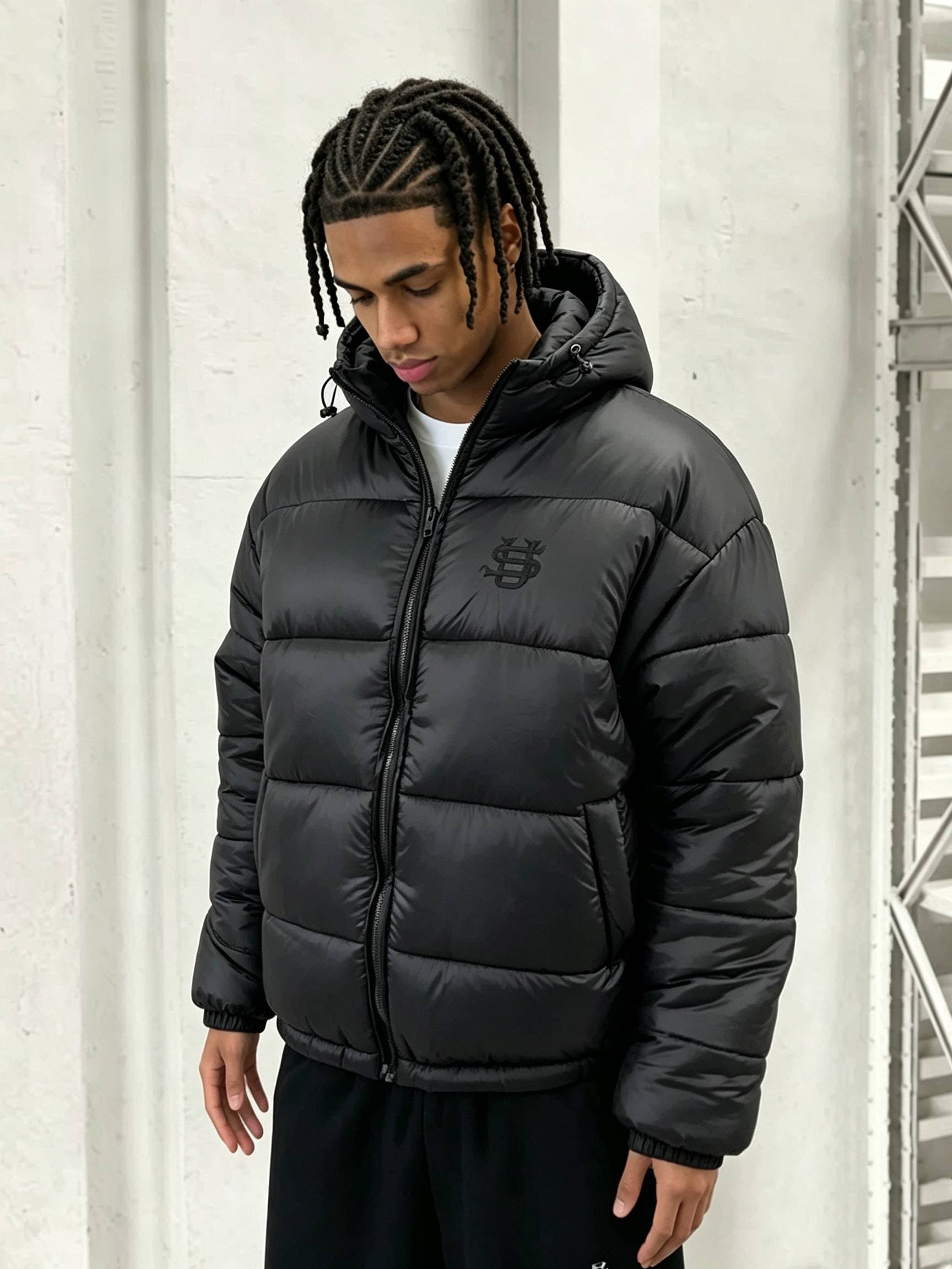 Vêtements pour hommes 2026 - Doudoune unisexe Y2K - Style streetwear - Broderie - Fermeture éclair - Manteau à capuche - Tendance mode hiver