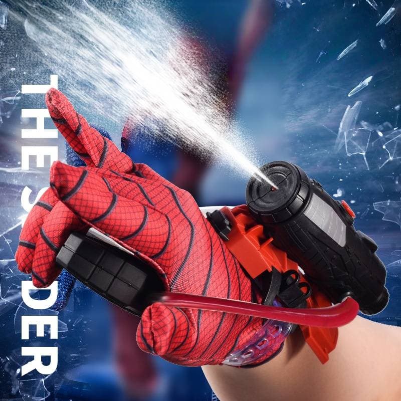Spider Wrist Water Blaster - Wearable Pressurized Water Gun Toy For Kids, Outdoor Summer Fun, Pool & Beach Play, Superhero Role Play