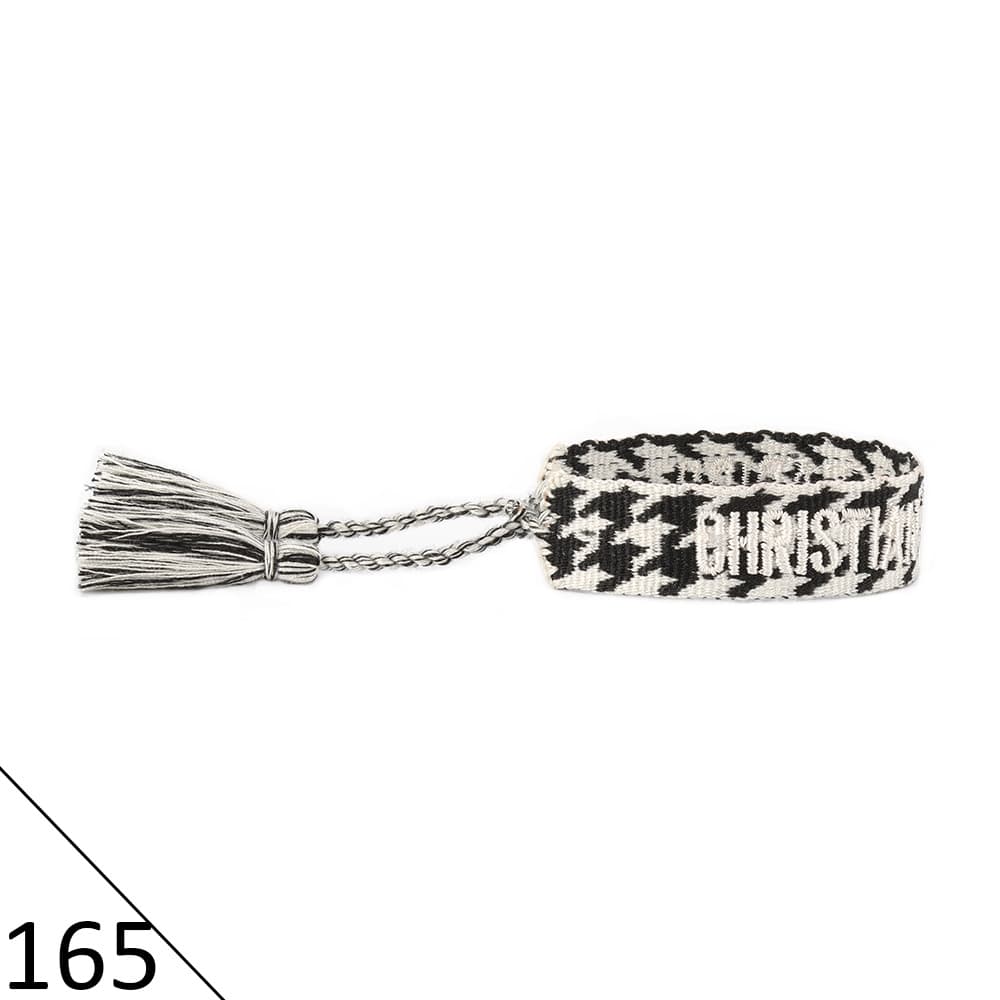 Bracelet unisexe tendance avec lettres tressées