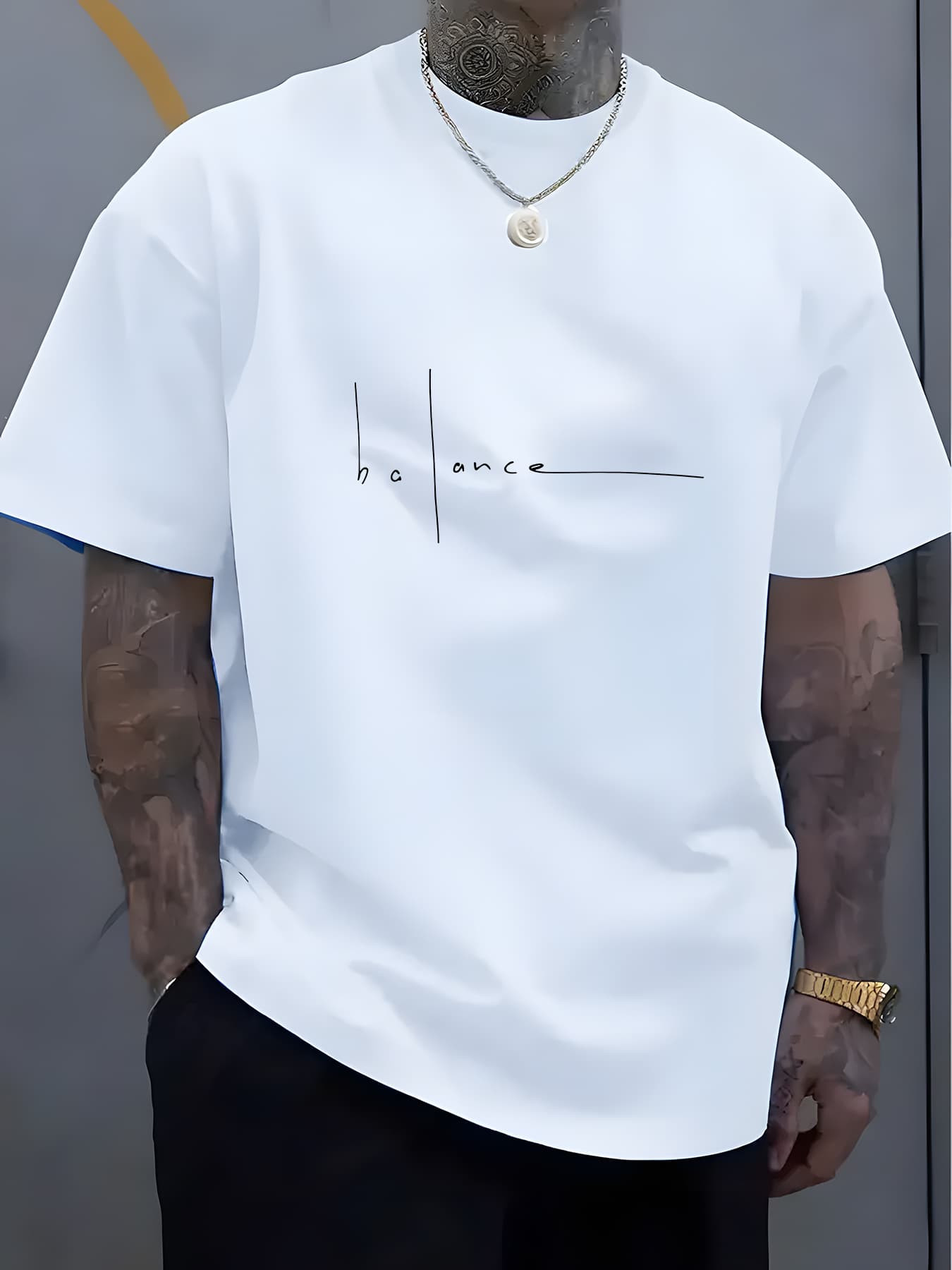 Men's 100% Cotton Stretch Fabric T-Shirt Casual Round Neck Short Sleeve With Print Ideal Gift Comfortable And Breathable For All Seasons Gift For Men