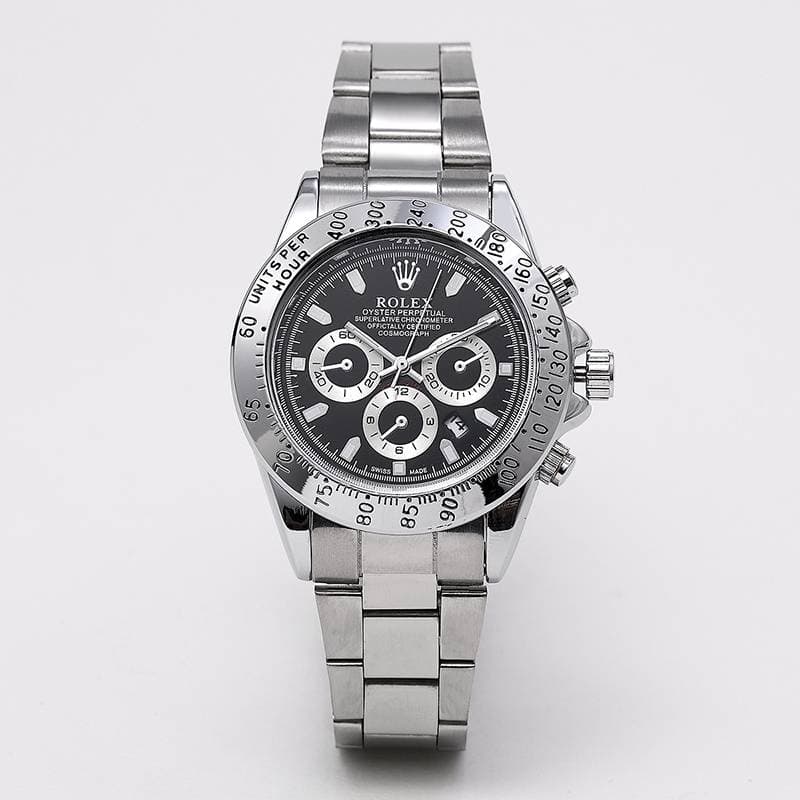 Montre Cosmograph Daytona en métal, surdimensionnée, style classique, montre haut de gamme indispensable pour les soirées, mouvement à quartz, di